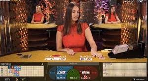 Live dealer baccarat by Evolution Gaming