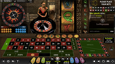 Ra Roulette live dealer by Extreme Gaming