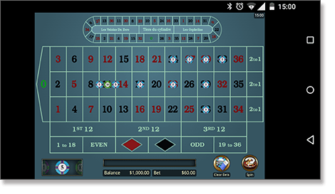 Mobile roulette online apps on smartphone and tablets