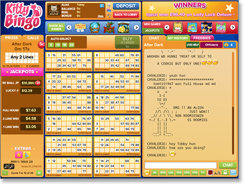 Play chat games in online bingo