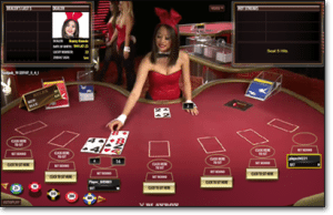 Live dealer playboy games by Microgaming software