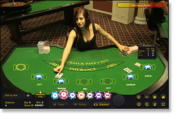 Play Ezugi live dealer blackjack