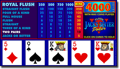 Play Microgaming Jacks or Better Video Poker for real money online