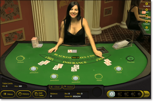 Play live dealer Ezugi games at G'Day Casino