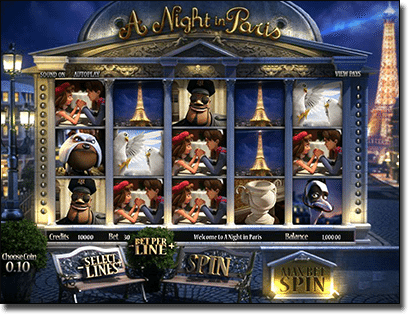 A Night in Paris 3D pokie by BetSoft