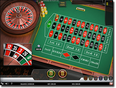 Play European roulette online by Play'n Go Play European roulette online by Play'n Go