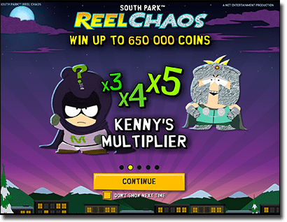 Play South Park Reel Chaos and multiply jackpot pokies winnings