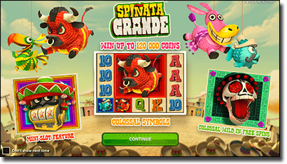 Play Spinata Grande pokies online