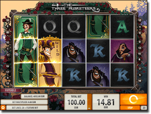 The Three Musketeers online pokies