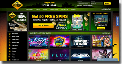 G'Day Casino - Best online real money casino for AUD punters