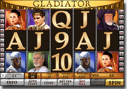 Gladiator film pokies by Playtech Gladiator film pokies by Playtech