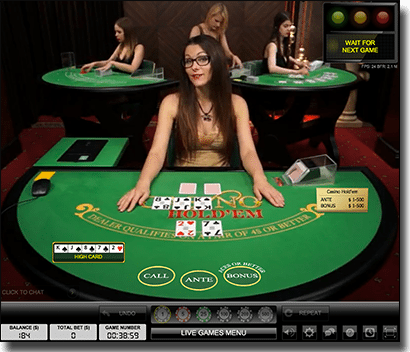 Live Dealer Casino Hold'Em by Evolution Gaming