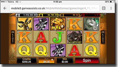 Play Mega Moolah progressive slots on mobile