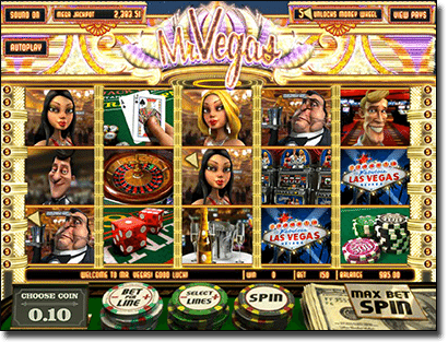 Play Mr. Vegas 3D online slots