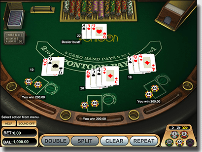 Play Pontoon online for real money AUD cash