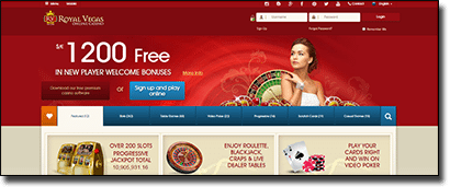 Royal Vegas Casino site new interface