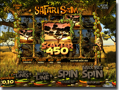BetSoft 3D slots - Safari Sam