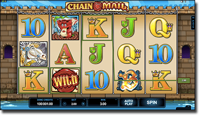 Chainmail HD pokies by Microgaming