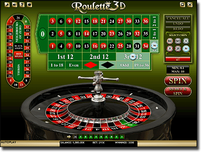 iSoftBet 3D online roulette games