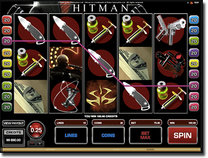 Hitman online pokies by Microgaming