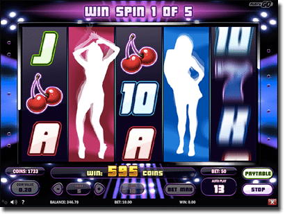 Spin Party win spins feature