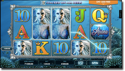 Ariana online video slots by Microgaming