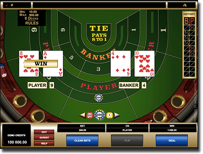 Play Baccarat high limit at Royal Vegas