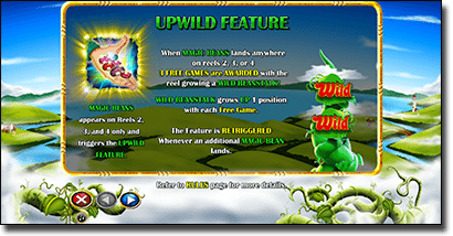 Jack's Beanstalk Upwild feature