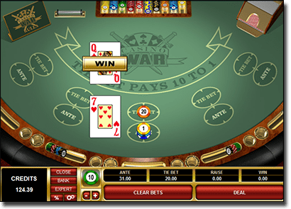 Microgaming Casino War at Royal Vegas Casino