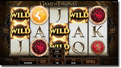 Play Game of Thrones online pokies by Microgaming for real money Game of Thrones online pokies by Microgaming