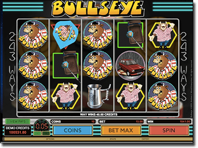 Bullseye online pokies by Microgaming