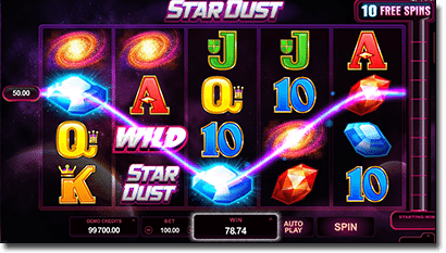 Stardust online slots by Microgaming