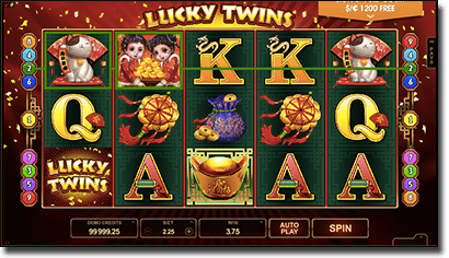 Lucky Twins Microgaming pokies at Royal Vegas
