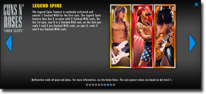 Guns 'n Roses pokies special gameplay features and bonuses