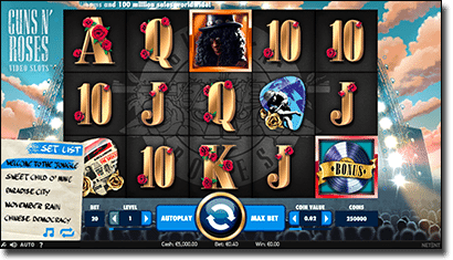 Play Guns 'n Roses pokies by NetEnt Guns 'n Roses pokies by NetEnt