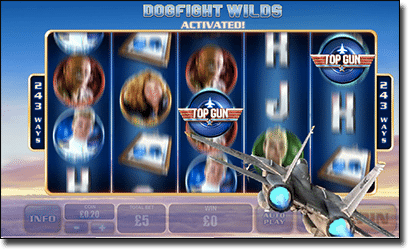 Top Gun pokies - Dogfight Wilds special feature