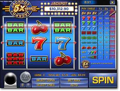 Play Jackpot 5X Wins online pokies by Rival Gaming Jackpot 5X Wins online pokies