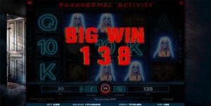 Big Win in Paranormal Activity iSoftBet slots