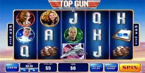 Top Gun online pokies based on film