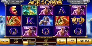 Age of the Gods progressive pokies