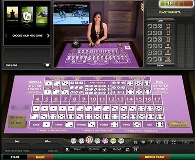 Live dealer sic bo real money