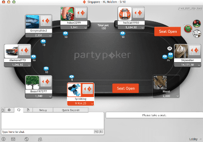 Party Poker online casino Party Poker game play