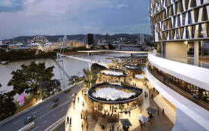 Brisbane's Queen's Wharf development Artist impression of Queens Wharf Bridge