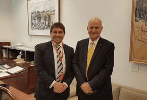 Senator David Leyonhjelm and AOPA creator Joseph Del Duca. Senator leyonhjelm and AOPA leader
