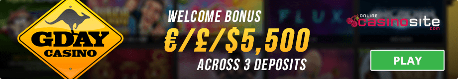 gday casino welcome bonus