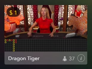 Dragon Tiger live baccarat